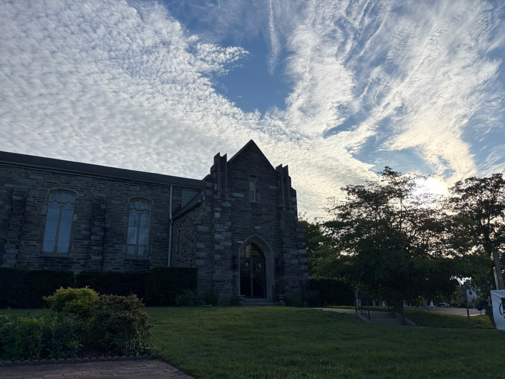 Photo of the front of Logan Memorial Church